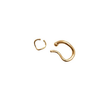 Clip pentru ureche la modă franceză, auriu, argintiu, metal, geometric, neregulat, pentru ureche, accesorii de bijuterii de modă pentru femei