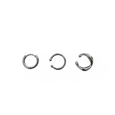Clip pentru ureche la modă franceză, auriu, argintiu, metal, geometric, neregulat, pentru ureche, accesorii de bijuterii de modă pentru femei