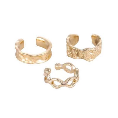 Clip pentru ureche la modă franceză, auriu, argintiu, metal, geometric, neregulat, pentru ureche, accesorii de bijuterii de modă pentru femei