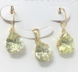 LUXUKISSKIDS Модни луксозни огърлици от неръждаема стомана с форма на капка вода Комплекти обеци за дами Индийски сватбени комплекти бижута