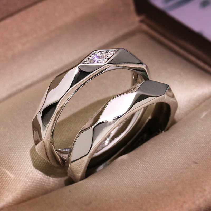 Prabangus mados kupinas poros žiedas Vyriškas pažado žiedas Romantiškas vestuvinis nuotakos sužadėtuvių žiedas Puikūs papuošalai