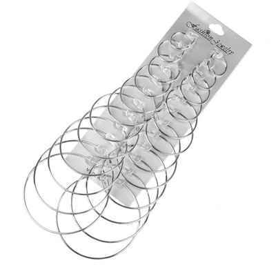 12 pari ogromnih ženskih naušnica s velikim krugom u zlatnoj boji, vintage steampunk kopča za uši Poklon nakita za vjenčanje