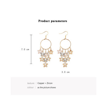 Boho Tassel Indian Drop Earrings 2020 Women Orecchini Jewelry Дамски ретро цветя Сребърен цвят Jhumka Обеци