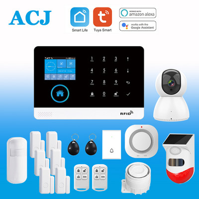 PG103 WiFi alarmni sustav za sigurnost doma od provale Tuya Smart House App Control 433MHz GSM bežični s kamerom senzora pokreta