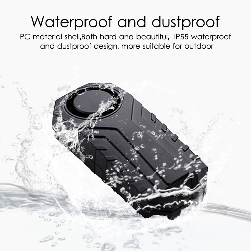 Bežični vodootporni daljinski upravljač Bicikl Motocikl Električni automobil Sigurnost vozila Anti Lost Podsjetnik Vibracija Upozorenje Senzor alarma