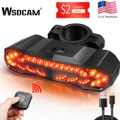 WSDCAM Bicykel Bicykel Alarm Elektrické zadné svetlo Vodotesný bezpečnostný alarm do auta Proti krádeži Vibračný alarm pre motocykel