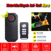 Alarmă fără fir impermeabilă pentru bicicletă Motocicletă Mașină electrică Vehicul scuter Alarma barcă Senzor de vibrații de securitate Alarma antifurt