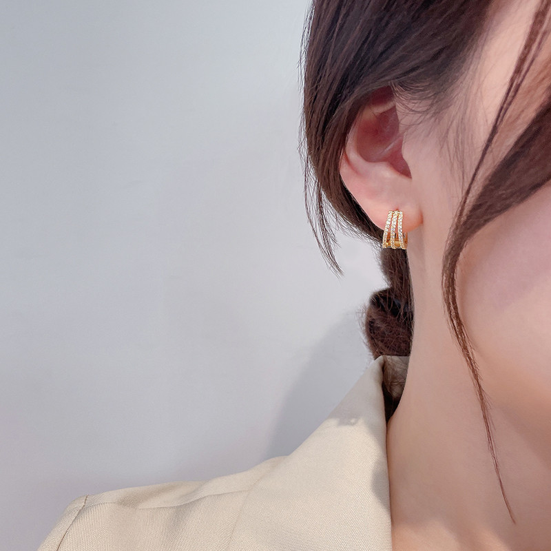 Išskirtiniai prabangūs aukso spalvos auskarai, natūralaus krištolo cirkonio, moterų, populiarios sužadėtuvių dovanos, papuošalai, aksesuarai