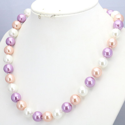 Sada perlových náhrdelníkov pre ženy 10 mm sklenené okrúhle korálky náhrdelník náramok náušnice vianočné darčeky doplnky výroba šperkov