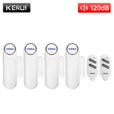 2022 KERUI Bezdrôtový senzor dverí/okien Alarm 300 stôp 120 dB Proti krádeži Inteligentné diaľkové ovládanie pre deti Bezpečnosť skriniek Domáce zabezpečenie