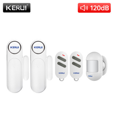 2022 KERUI Bezdrôtový senzor dverí/okien Alarm 300 stôp 120 dB Proti krádeži Inteligentné diaľkové ovládanie pre deti Bezpečnosť skriniek Domáce zabezpečenie