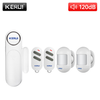 2022 KERUI Bezdrôtový senzor dverí/okien Alarm 300 stôp 120 dB Proti krádeži Inteligentné diaľkové ovládanie pre deti Bezpečnosť skriniek Domáce zabezpečenie
