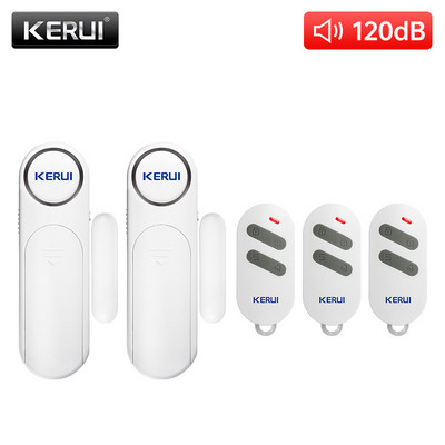 2022 KERUI Bezdrôtový senzor dverí/okien Alarm 300 stôp 120 dB Proti krádeži Inteligentné diaľkové ovládanie pre deti Bezpečnosť skriniek Domáce zabezpečenie