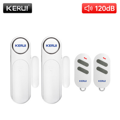 2022 KERUI Bezdrôtový senzor dverí/okien Alarm 300 stôp 120 dB Proti krádeži Inteligentné diaľkové ovládanie pre deti Bezpečnosť skriniek Domáce zabezpečenie