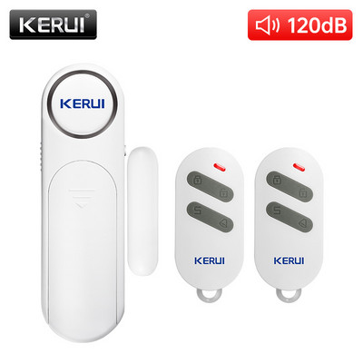 2022 KERUI Bezdrôtový senzor dverí/okien Alarm 300 stôp 120 dB Proti krádeži Inteligentné diaľkové ovládanie pre deti Bezpečnosť skriniek Domáce zabezpečenie