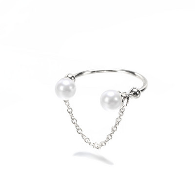 Jemný perlový tenký prsteň pre ženy, minimalistický základný štýl, módne šperky, zlatý prsteň na kĺb, dámsky plážový prsteň, darček pre najlepšiu priateľku...