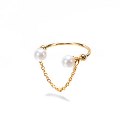 Jemný perlový tenký prsteň pre ženy, minimalistický základný štýl, módne šperky, zlatý prsteň na kĺb, dámsky plážový prsteň, darček pre najlepšiu priateľku...