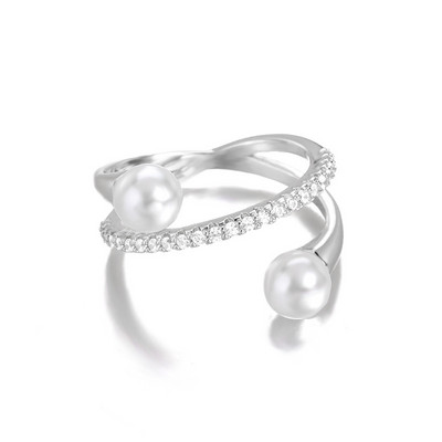 Jemný perlový tenký prsteň pre ženy, minimalistický základný štýl, módne šperky, zlatý prsteň na kĺb, dámsky plážový prsteň, darček pre najlepšiu priateľku...