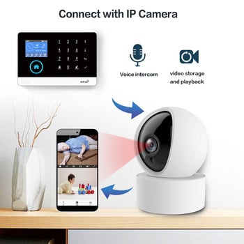 PGST PG103 Wifi 4G Tuya алармена система със защитен от домашни любимци сензор за движение IP камера Поддръжка за безжична интелигентна домашна сигурност Alexa EU Plug
