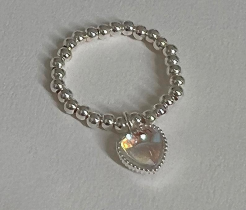 Ръчно изтъкан любовен пръстен с мъниста Модни дамски мъжки кръгли топки с мъниста Регулируеми ретро пръстени Бижута