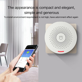 Tuya WIFI Домашна алармена система Безжична 433MHz Сигурност Крадец Smart Home APP Сензор за врати и прозорци Детектор за движение