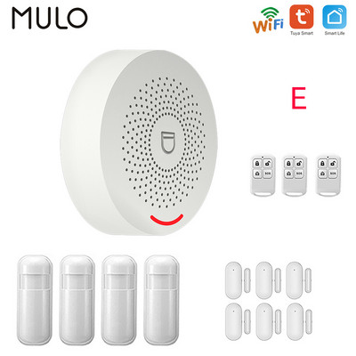 Bezdrôtový WiFi domáci alarm systém 433MHz, bezpečnostný systém proti vlámaniu, inteligentný domáci systém, aplikácia, senzor dverí, okien, detektor pohybu