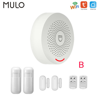 Bezdrôtový WiFi domáci alarm systém 433MHz, bezpečnostný systém proti vlámaniu, inteligentný domáci systém, aplikácia, senzor dverí, okien, detektor pohybu