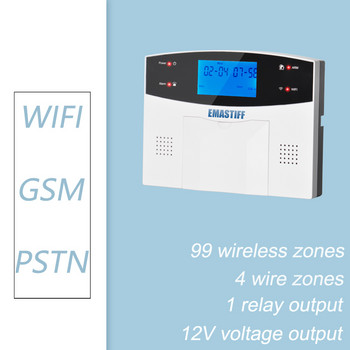 Безжична WIFI GSM домашна охранителна алармена система за приложение Tuya Smart Life с детектор на сензор за движение, съвместимо с Alexa и Google