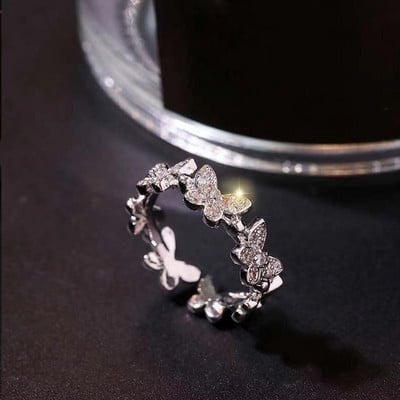 Inele de deschidere cu piatră de lună cu coadă de zircon de lux pentru femei, delfin, pisică, lună, ciucuri, inel de deget reglabil, bijuterii pentru petrecerea de nuntă, cadouri