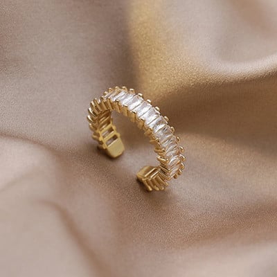Inele de deschidere cu piatră de lună cu coadă de zircon de lux pentru femei, delfin, pisică, lună, ciucuri, inel de deget reglabil, bijuterii pentru petrecerea de nuntă, cadouri