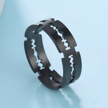 Skyrim Fashion Blade Ring за мъже, жени от неръждаема стомана, пънк, хип-хоп, пръстен за пръсти Бижута за двойка, парти, подарък за рожден ден на едро