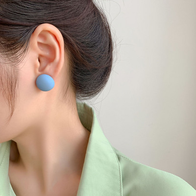 Vintage modne naušnice za žene Okrugle smole Boja slatkiša Slatke i slatke naušnice s nitnama serʹgi ženskie Nakit za svatove