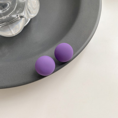 Vintage modne naušnice za žene Okrugle smole Boja slatkiša Slatke i slatke naušnice s nitnama serʹgi ženskie Nakit za svatove