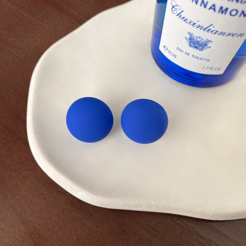 Vintage modne naušnice za žene Okrugle smole Boja slatkiša Slatke i slatke naušnice s nitnama serʹgi ženskie Nakit za svatove