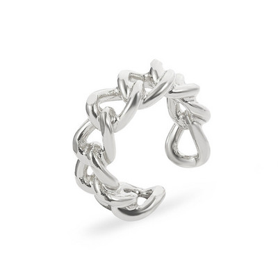 Пънк златни сребърни пръстени с пеперуди Многослойна хип-хоп верига Два отворени пръстена Комплект пръстени за жени 2021 Модни бижута Подаръци