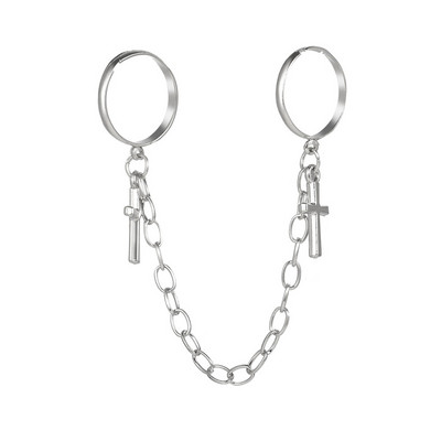 Пънк златни сребърни пръстени с пеперуди Многослойна хип-хоп верига Два отворени пръстена Комплект пръстени за жени 2021 Модни бижута Подаръци