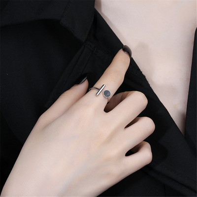 Пънк златни сребърни пръстени с пеперуди Многослойна хип-хоп верига Два отворени пръстена Комплект пръстени за жени 2021 Модни бижута Подаръци