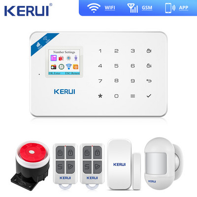 Kerui Tuya W181 bežični Wifi kućni alarm GSM IOS Android APP Control LCD GSM SMS protuprovalni alarmni sustav za kućni sigurnosni alarm
