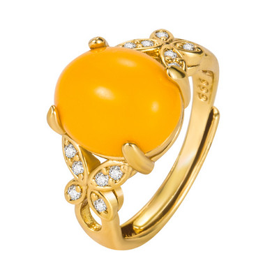 Etnilise stiiliga smaragdi imitatsioon roheline kaltsedoni sõrmus temperamendiga naiste sõrmus avamise imitatsioon ahhaatvärvi aare naiste sõrmus