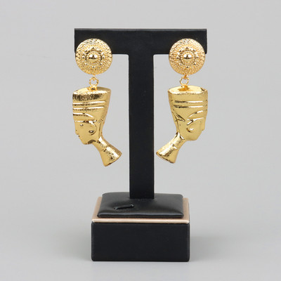 Afrikai arany színű ékszer készletek divatos kulcs kereszt medál fülbevaló nyaklánc készlet nők számára esküvői esküvő évfordulós ajándék