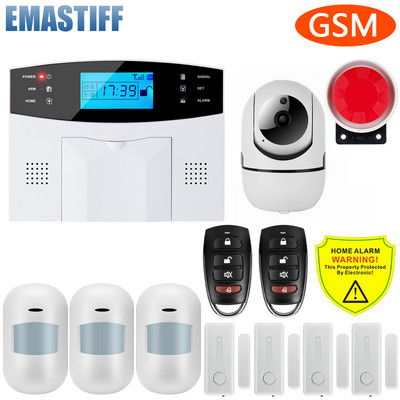 M2B žičani i bežični GSM kućni protuprovalni alarmni sustav 433MHz podrška G2B španjolski engleski ruski govorni interkom jezik