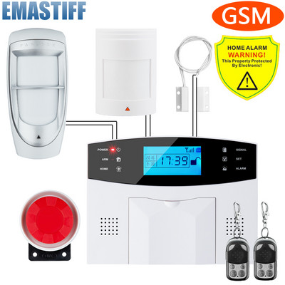 M2B žičani i bežični GSM kućni protuprovalni alarmni sustav 433MHz podrška G2B španjolski engleski ruski govorni interkom jezik