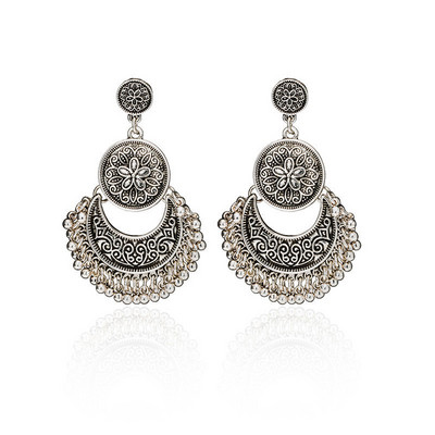 Eltúlzott arany csepp fülbevaló nőknek Statement ékszer Divat nagy, kerek kör alakú lógó fülbevaló Punk fülbevaló fülbevaló