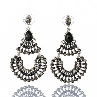 Eltúlzott arany csepp fülbevaló nőknek Statement ékszer Divat nagy, kerek kör alakú lógó fülbevaló Punk fülbevaló fülbevaló