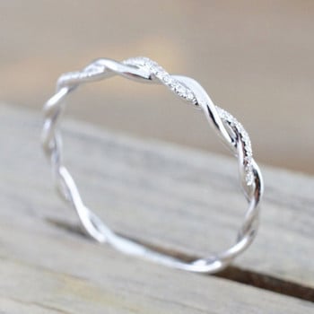 Ins Tide Регулируеми пръстени от неръждаема стомана за жени Прости темпераментни годежни сватбени пръстени Модни бижута