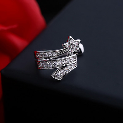 Aranyos punk CZ cirkon fülmandzsetta ezüst színű Egyszerű kerek golyós kristálykapcsok fülek kicsi, nem piercing fülbevaló fülbevaló