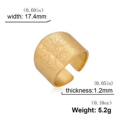 My Shape Seal of The Seven Archangels Пръстени за мъже Secret of Universe Променящ размер пръстен от неръждаема стомана Ретро мъжки бижута