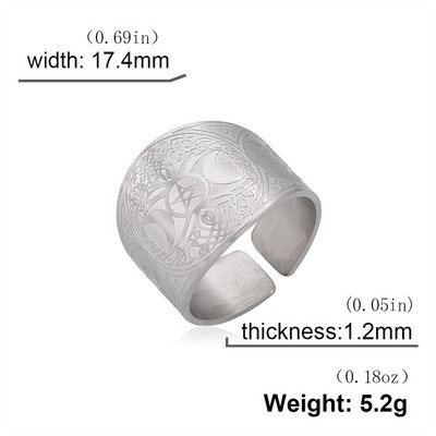 My Shape Seal of The Seven Archangels Пръстени за мъже Secret of Universe Променящ размер пръстен от неръждаема стомана Ретро мъжки бижута