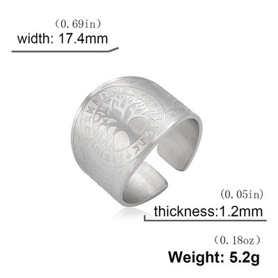 My Shape Seal of The Seven Archangels Пръстени за мъже Secret of Universe Променящ размер пръстен от неръждаема стомана Ретро мъжки бижута