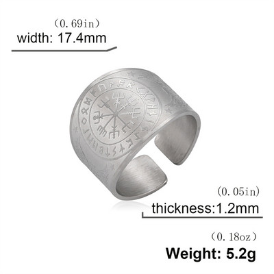 My Shape Seal of The Seven Archangels Пръстени за мъже Secret of Universe Променящ размер пръстен от неръждаема стомана Ретро мъжки бижута